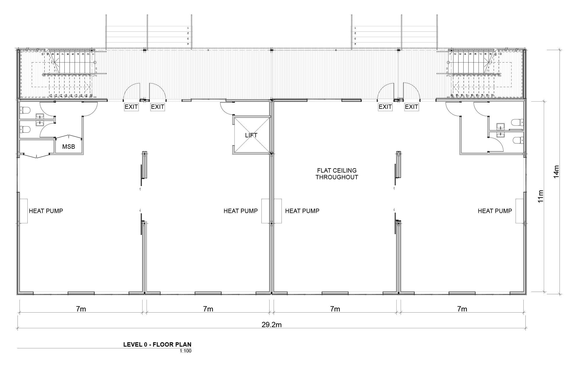 Double classroom plan