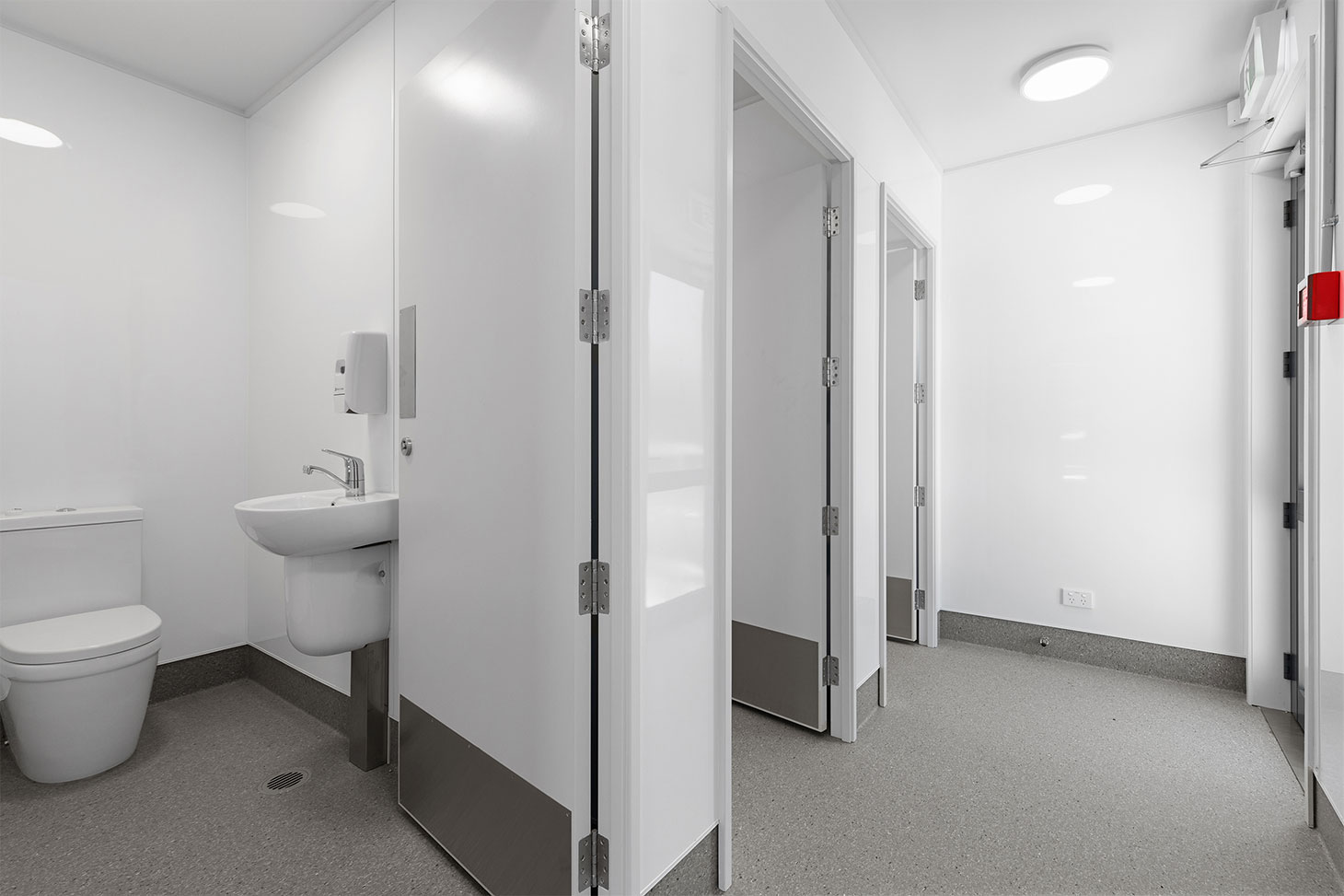 Accessible toilet in new school ablution block